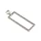 Rhodium Open Rectangle Pendant by Bead Landing™